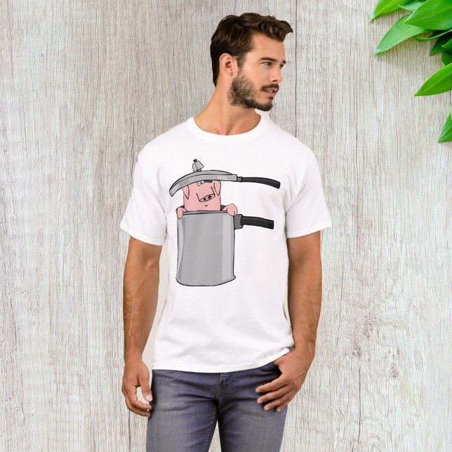 T-shirt Cochon Dans Une Marmite (Créateur téléchargé)