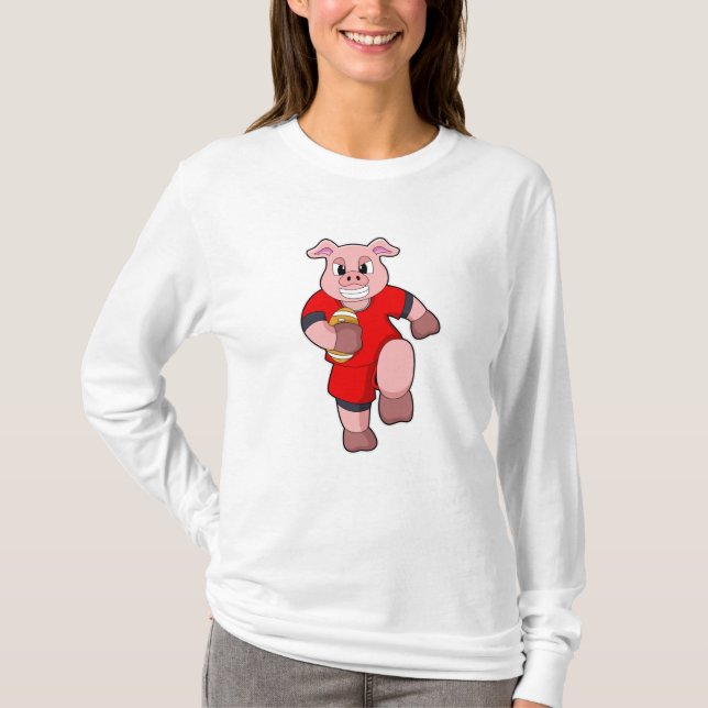 T-shirt Cochon de football (Devant)