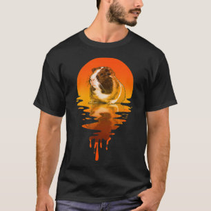 T-shirt Cochon de Guinée de style rétro vintage