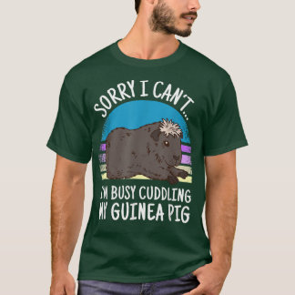 T-shirt Cochon de Guinée disant avec cobaye de Crested