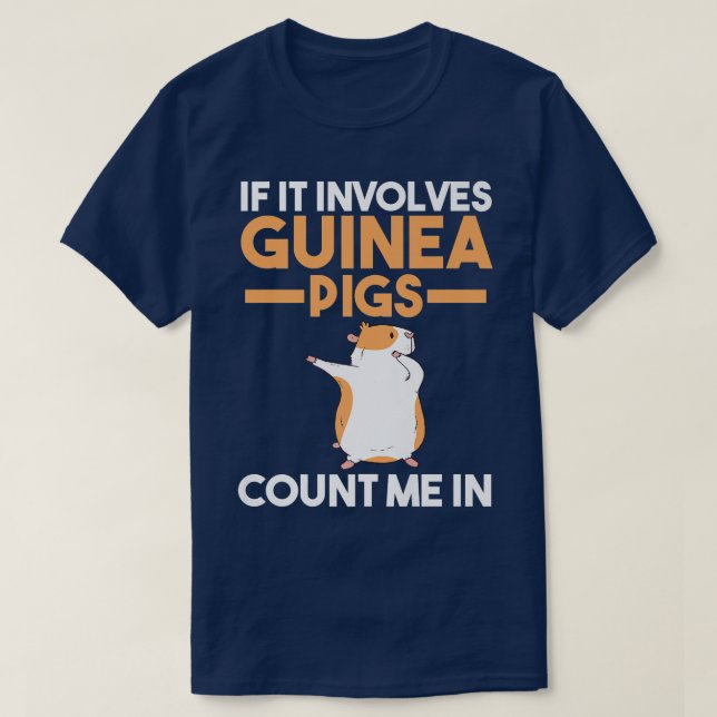 T-shirt Cochon de Guinée en voie de disparition (Design devant)