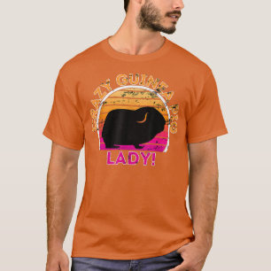 T-shirt Cochon de Guinée fou Lady Funny Cochon de Guinée r