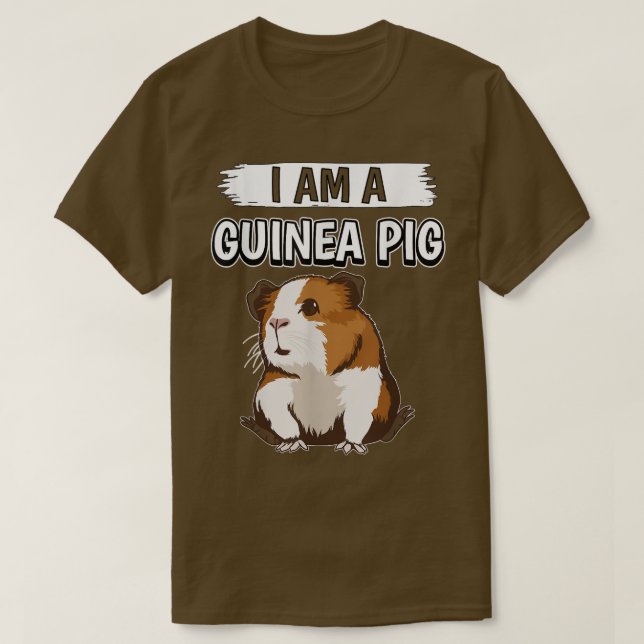 T-shirt Cochon De Guinée Je Suis Cochon De Guinée Cochon (Design devant)