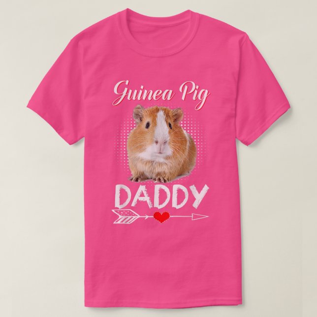 T-shirt Cochon de Guinée Papa Costume de papa Costume mign (Design devant)