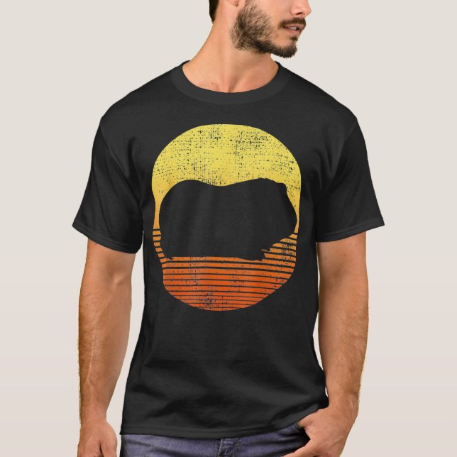 T-shirt Cochon de Guinée Vintage (Devant)