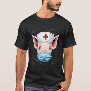T-shirt Cochon de l'hôpital infirmière infirmière infirmiè