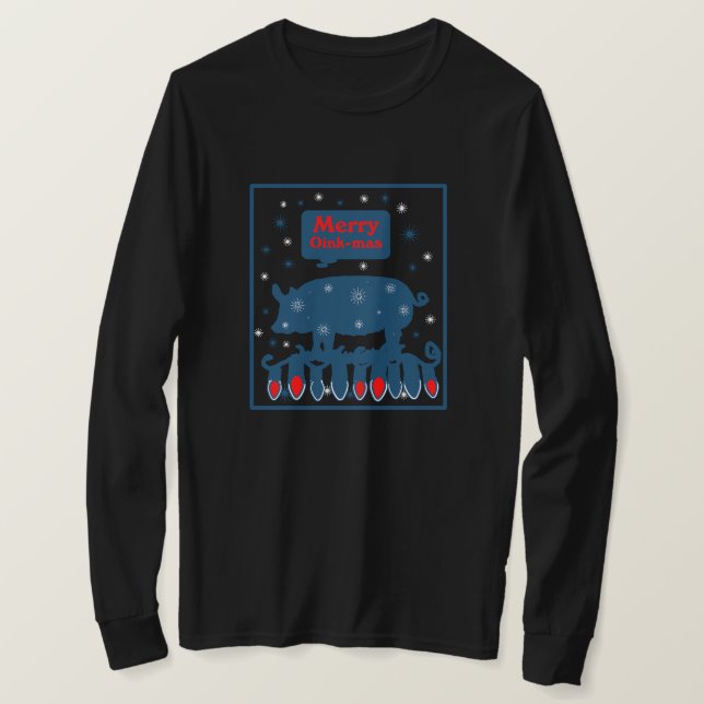 T-shirt Cochon de Noël (Design devant)