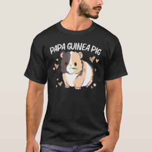 T-shirt Cochon d'Inde Cool Pour Hommes Papa Wheek Cavy Pel