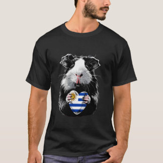 T-shirt Cochon d'Inde Drapeau Uruguay Fierté Uruguayenne U