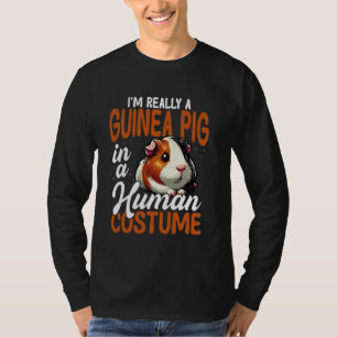 T-shirt Cochon d'Inde en costume humain drôle