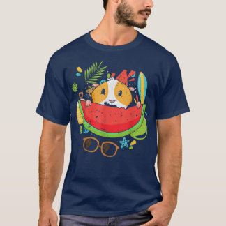 T-shirt Cochon d'Inde Fruit Exotique Vacances d'Été Tropic