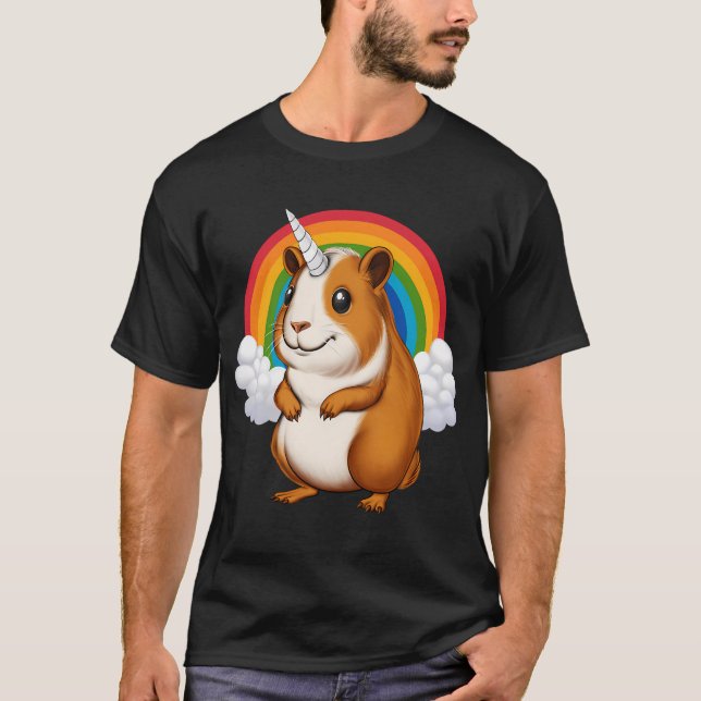 T-shirt Cochon d'Inde Licorne (Devant)