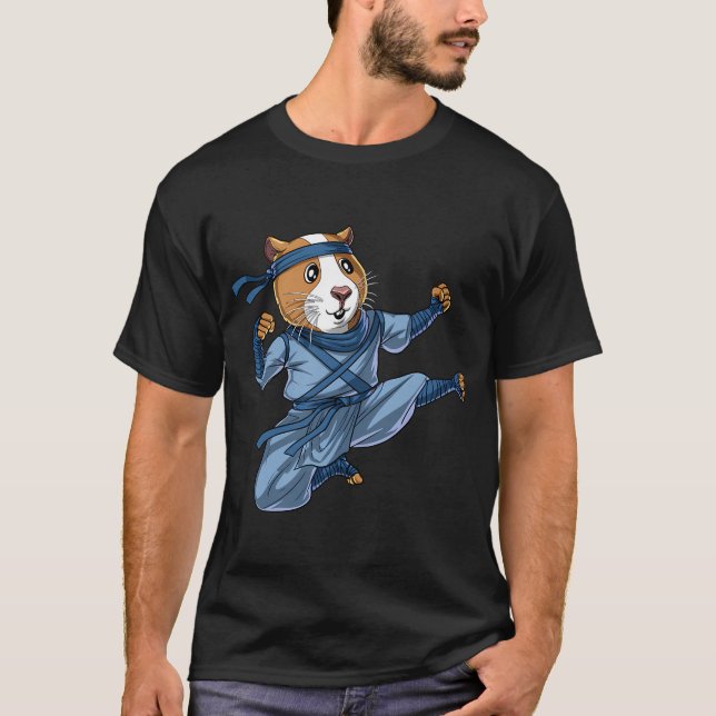 T-shirt Cochon d'Inde Ninja (Devant)