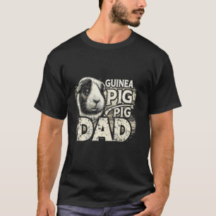 T-shirt Cochon d'Inde Rétro Papa Drôle Fête des Pères Amat