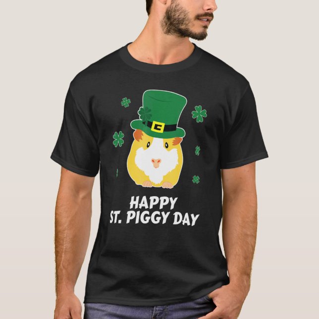 T-shirt Cochon d'Inde St Patricks Day Cavy Shamrock Leprec (Devant)
