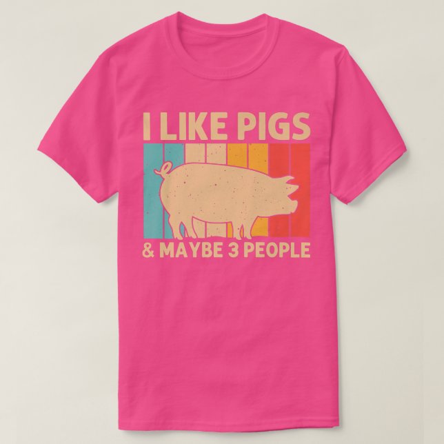 T-shirt Cochon Drôle Pour Hommes Femmes Bacon Amoureux des (Design devant)