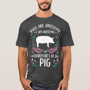 T-shirt Cochon en tenue pour adorables cochons Vêtements f