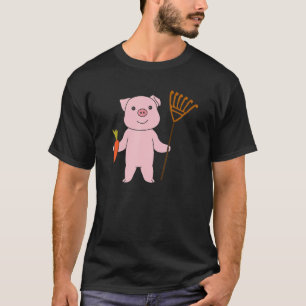 T-shirt Cochon Faisant Travail De Jardin Truie Jardinière
