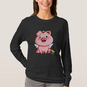 T-shirt Cochon Horn Unicorne Costume de cochon Robe de lux