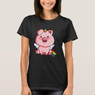 T-shirt Cochon Horn Unicorne Costume de cochon Robe de lux