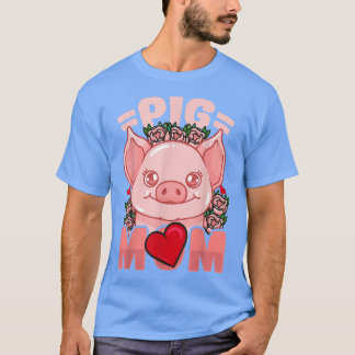 T-shirt Cochon Maman Mama Farmer
