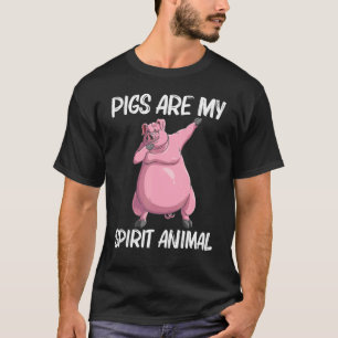 T-shirt Cochon Migné Pour Hommes Femmes Animaux Alimentati