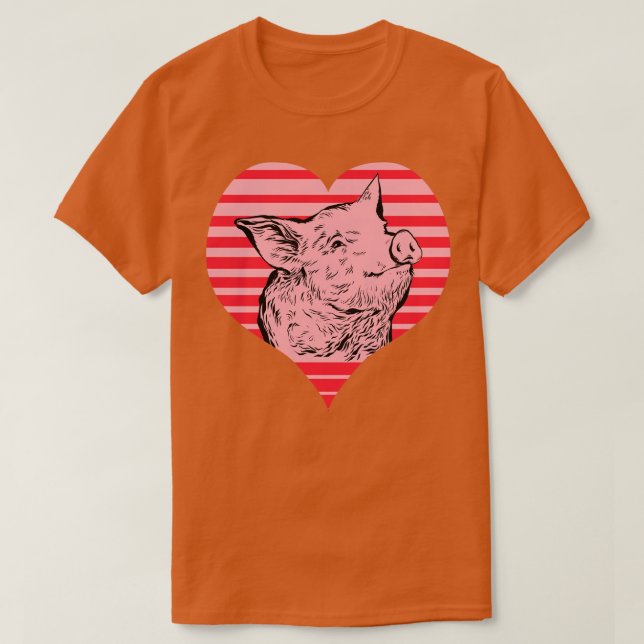 T-shirt Cochon mignon (Design devant)