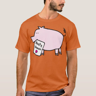 T-shirt Cochon mignon avec signe Kamala Supporter