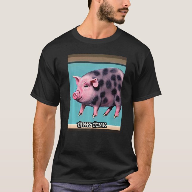 T-shirt Cochon mignon Piggie Oink Premium_6 (Devant)