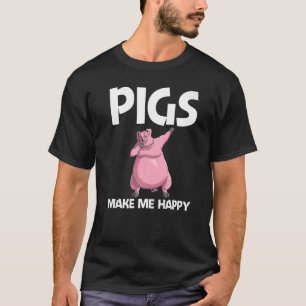 T-shirt Cochon Mignon Pour Hommes Femmes Bétail Animal Nou