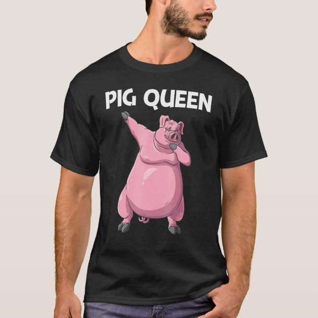 T-shirt Cochon mignon pour les femmes maman bétail nourrit (Devant)
