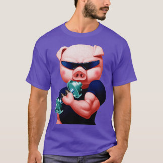 T-shirt Cochon musclé