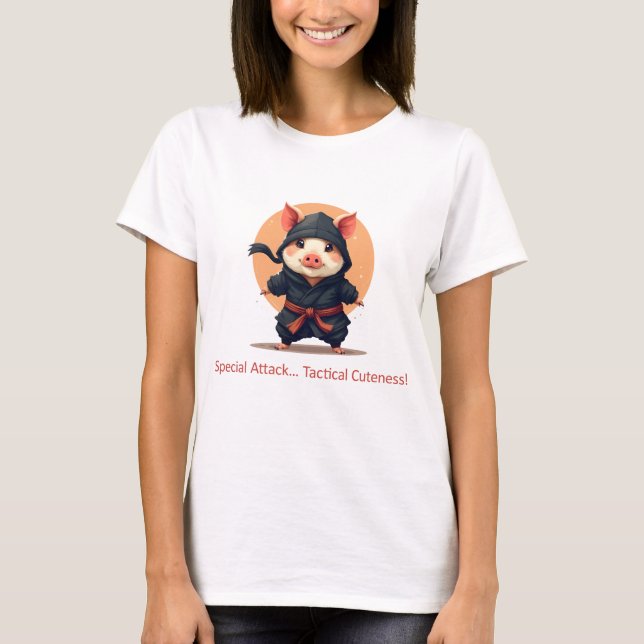 T-shirt Cochon Ninja (Devant)