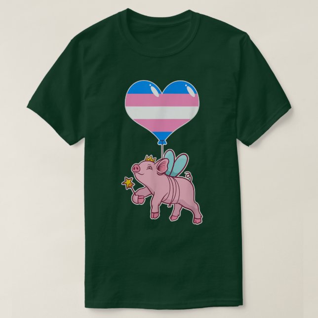 T-shirt Cochon transgenre Fairyseual IdentitéAmour non bin (Design devant)
