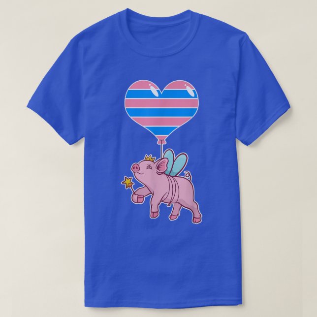 T-shirt Cochon transsexuel Fairyseual IdentitéAmour non bi (Design devant)
