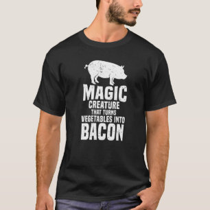 T-shirt Cochon Une Créature Magique Qui Transforme Les Lég