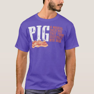 T-shirt Cochon une créature magique qui transforme les lég