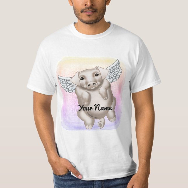 T-shirt Cochon volant  (Devant)