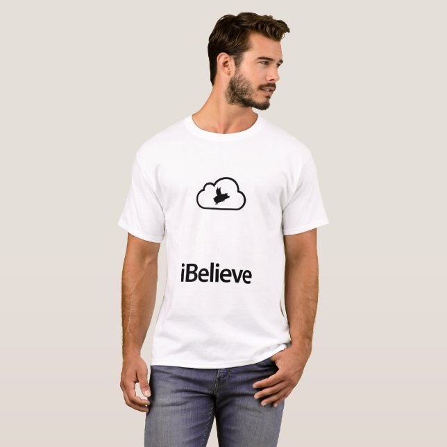 T-shirt Cochon volant iBelieve (Devant entier)
