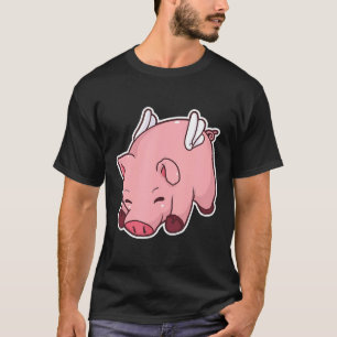 T-shirt Cochon volant Super porc porc ailes cadeau Idée