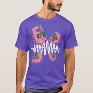 T-shirt Cochon Voler autour de la fréquence Waves Ham Radi