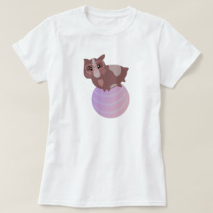 T-shirt Cochons d'Inde mignons en exercice