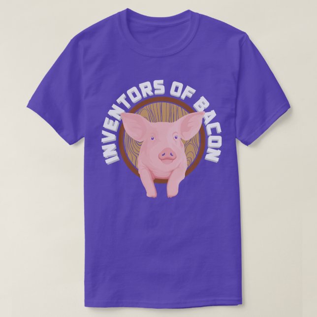 T-shirt Cochons Les inventeurs du lard (Design devant)