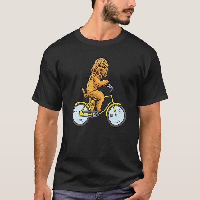 T-shirt Cockapo Chien Sur Un Vélo Spoodle Riding Vélo Biki (Devant)