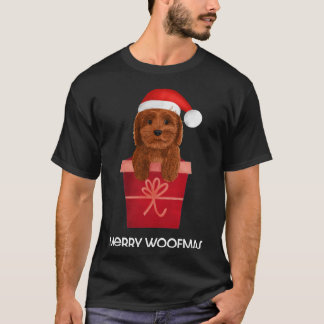 T-shirt Cockapo rouge Noël Cavapoo Cavoodle doodle Cla