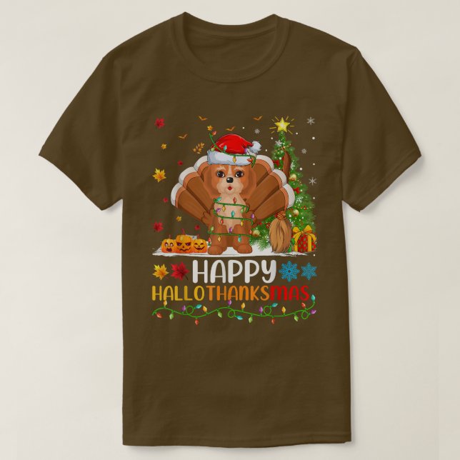 T-shirt Cockapoo Amoureux des chiens Funny Happy Cockapoo  (Design devant)