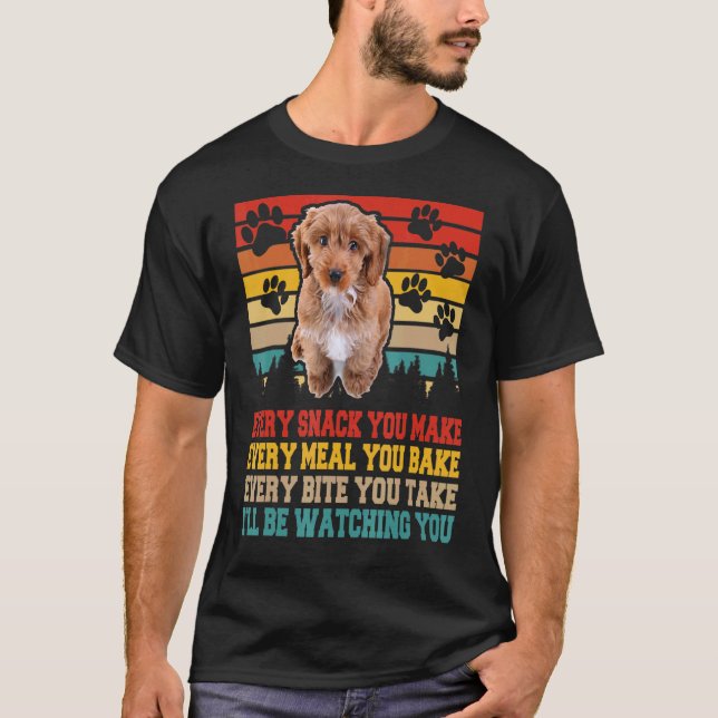T-shirt Cockapoo Chien Activités Correspondant Chien (Devant)