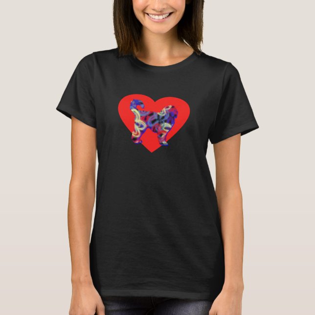 T-shirt Cockapoo Couper animal de compagnie Silhouette chi (Devant)