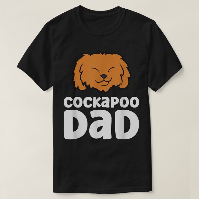 T-shirt Cockapoo Dog Papa Cockapoo Dad  (Design devant)