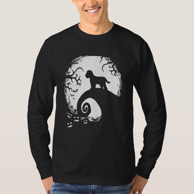 T-shirt Cockapoo Halloween sous la lumière de la lune Chie (Devant)